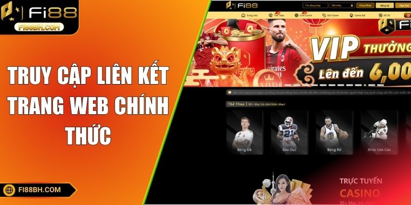 Bước đầu để đăng ký tài khoản là truy cập liên kết chính thức